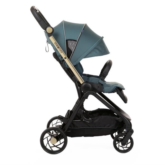 Cochecito Chicco One4Ever Green Gem City - Asiento reversible - Ruedas grandes - Peso: 7,9 kg