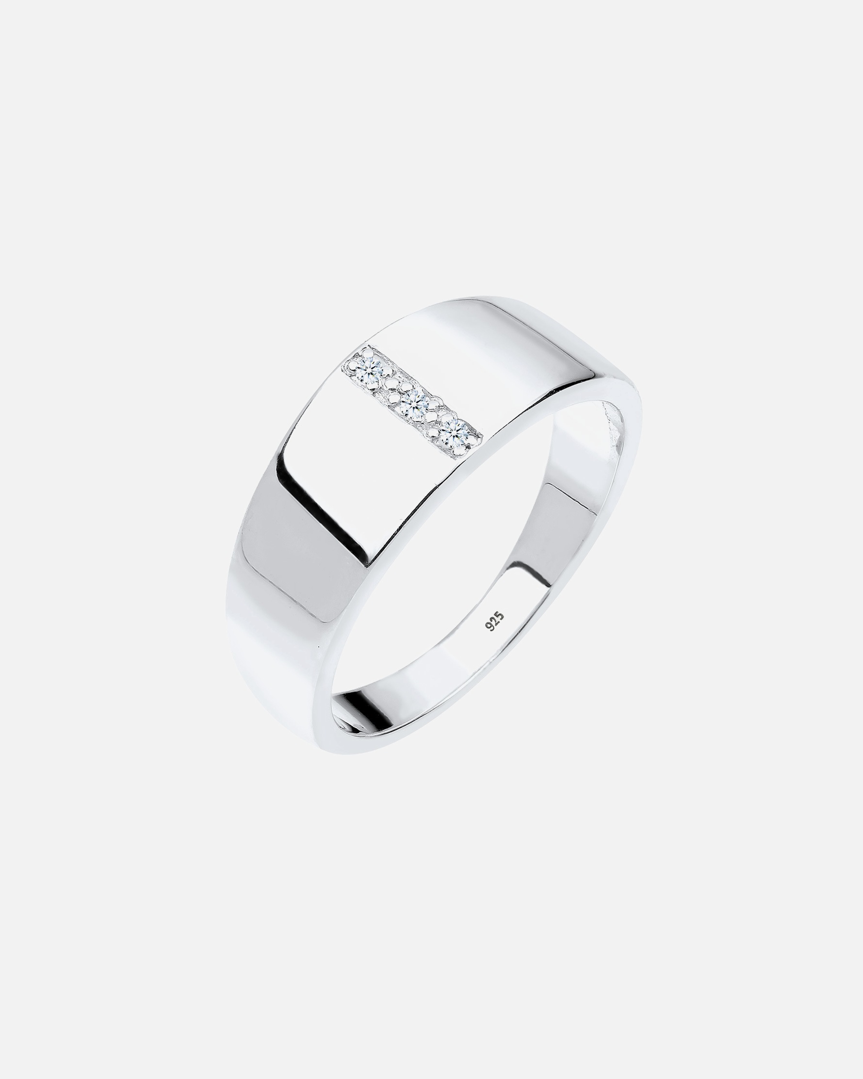 Elli DIAMONDS Femmes Bande basique diamant (0.015 ct.) en argent sterling 925