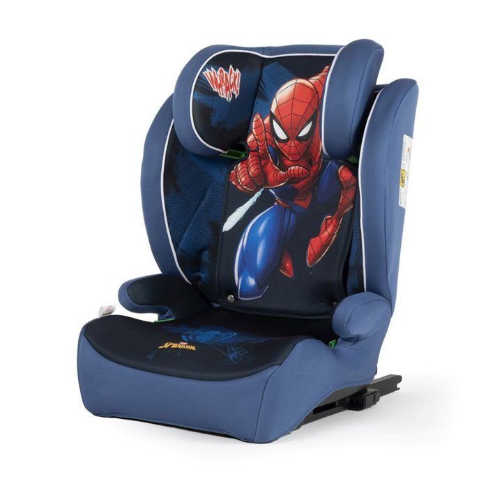 Tataway Marvel Spiderman ISOFIX Car Seat 100-150 cm, Spiderman Graphics, Blue Background