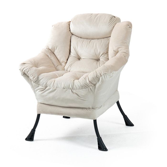 Fauteuil inclinable 75 x 80 x 85 cm, fauteuil à bascule en métal avec poches latérales, fauteuil d'allaitement minimaliste, kaki