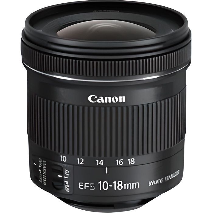 Objectif zoom Canon EF-S 10-18mm f4,5-5,6 IS STM
