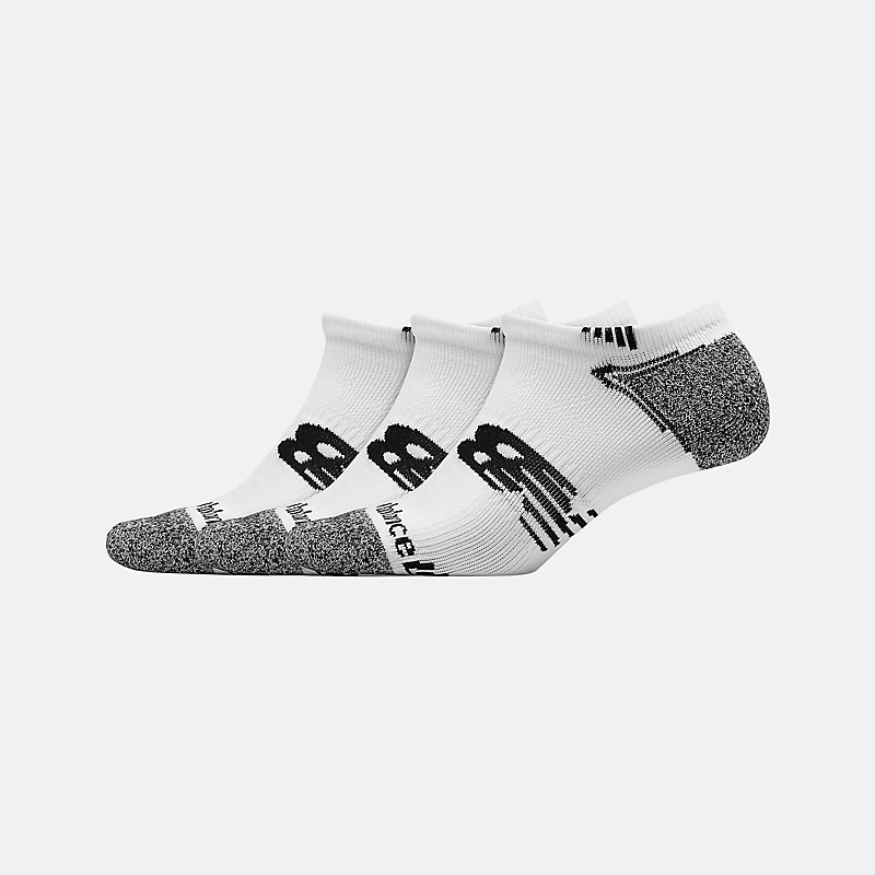 No Show Run Socks Unisex Hardloopsokken 3-pack - WIT