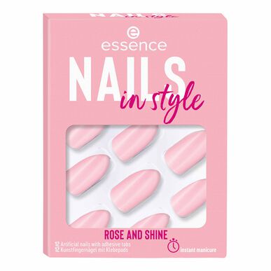 Essence False Nails In Style Ruusu ja kiilto 12 kpl 12 kpl