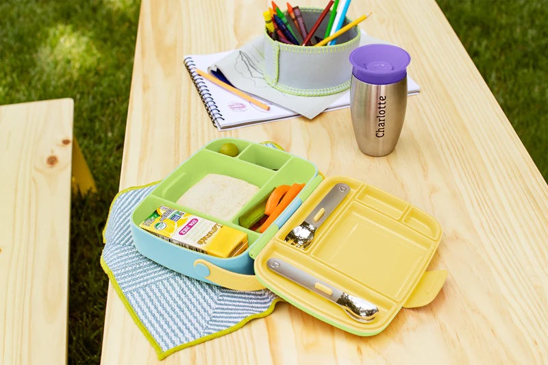 Munchkin Bento Box vaikiškų stalo įrankių rinkinys