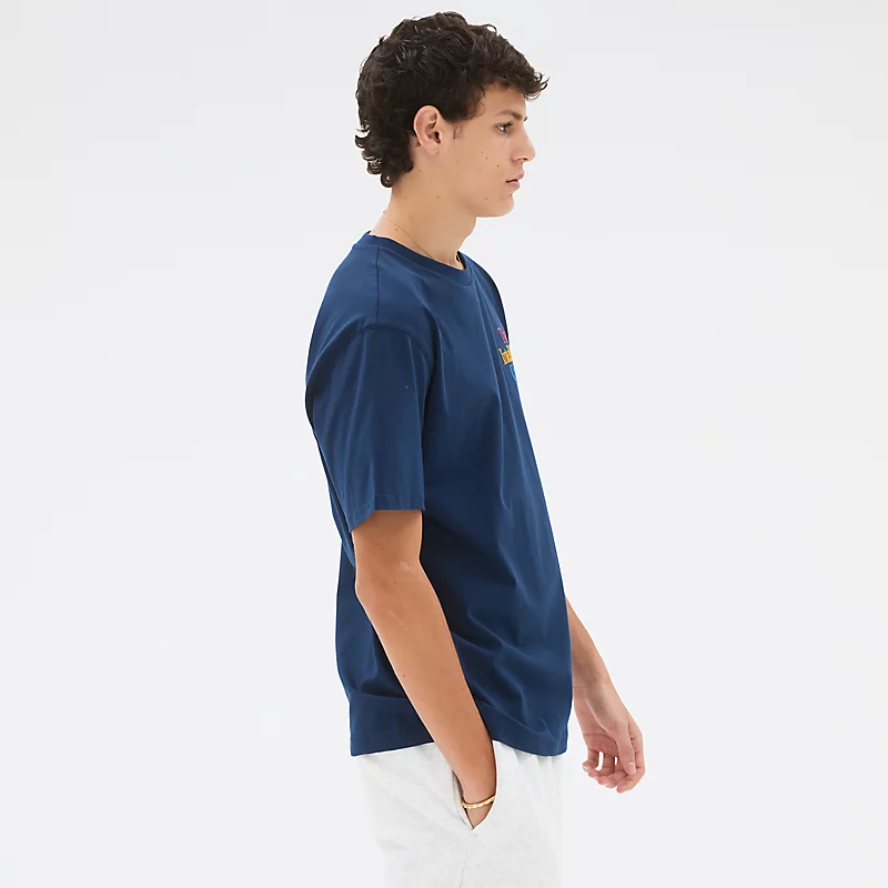 Tricou NB Athletics Intelligent Choice pentru bărbați - NATURAL INDIGO