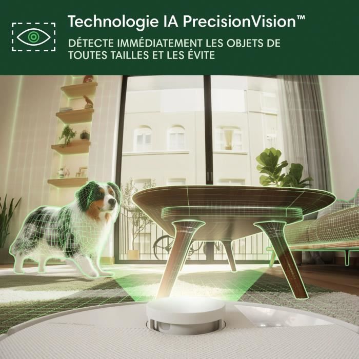 iRobot Roomba Plus 505 Combo + AutoWash - Base Multifonction - Lavage et séchage à l'air Chaud des lingettes - PrecisionVision IA