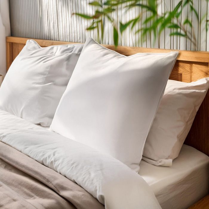 Set of 2 Soft Pillows – 60x60 cm – Soft Microfiber – Made in France – Colas Normand