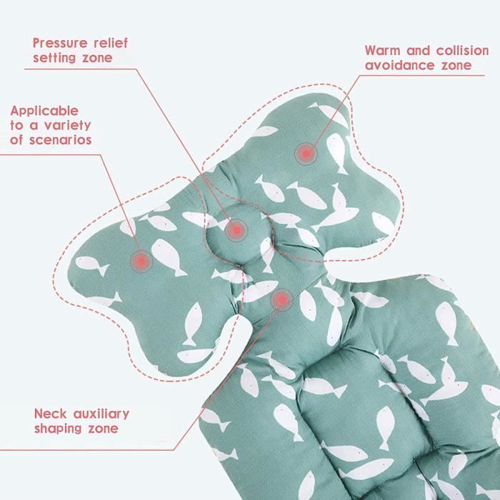 Cojín de soporte universal para asiento de coche de bebé, reductor de algodón para cochecito de bebé y niño.