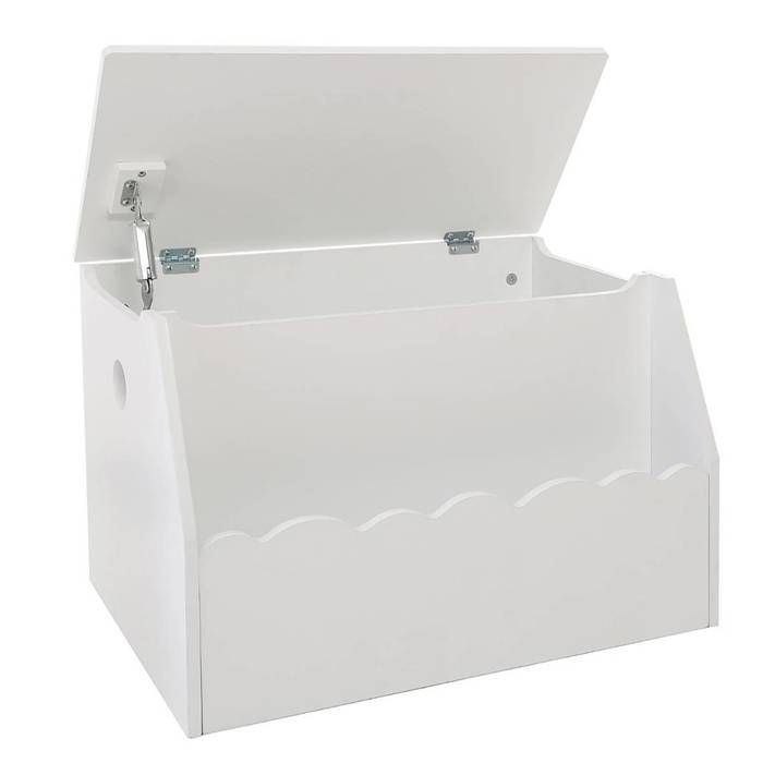 Cassapanca e libreria per bambini bianche 58x38 cm - Atmosphera Interior Designer