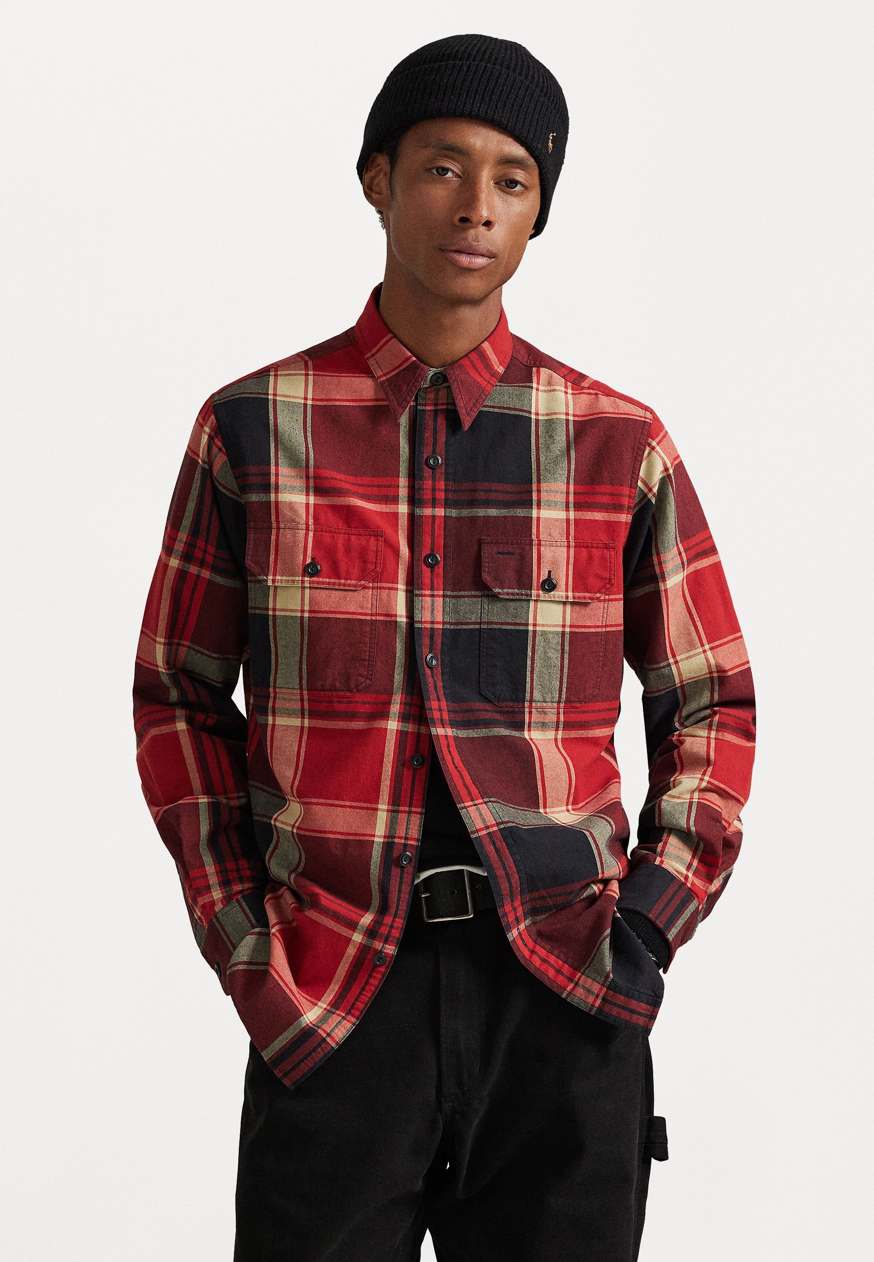 Camicia da lavoro Polo Ralph Lauren CLASSIC FIT a quadri Oxford - Camicia - 6993 rosso nero multi
