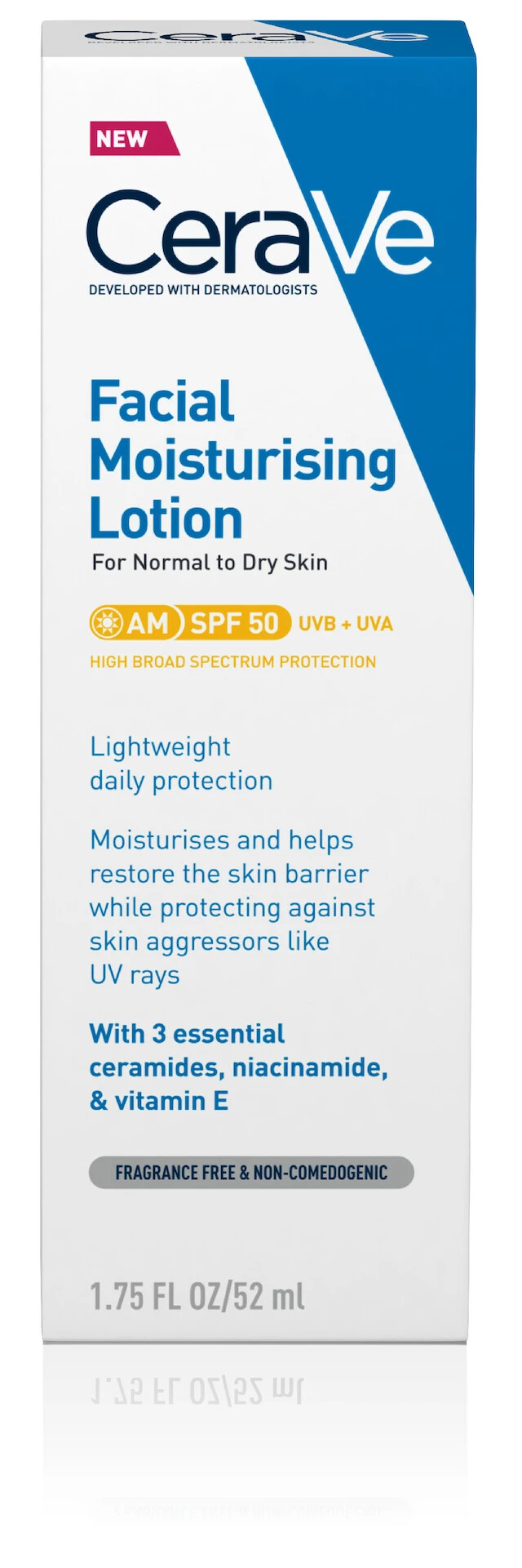 CeraVe hidratantna losion za lice SPF50 AM 52 ml - CeraVe