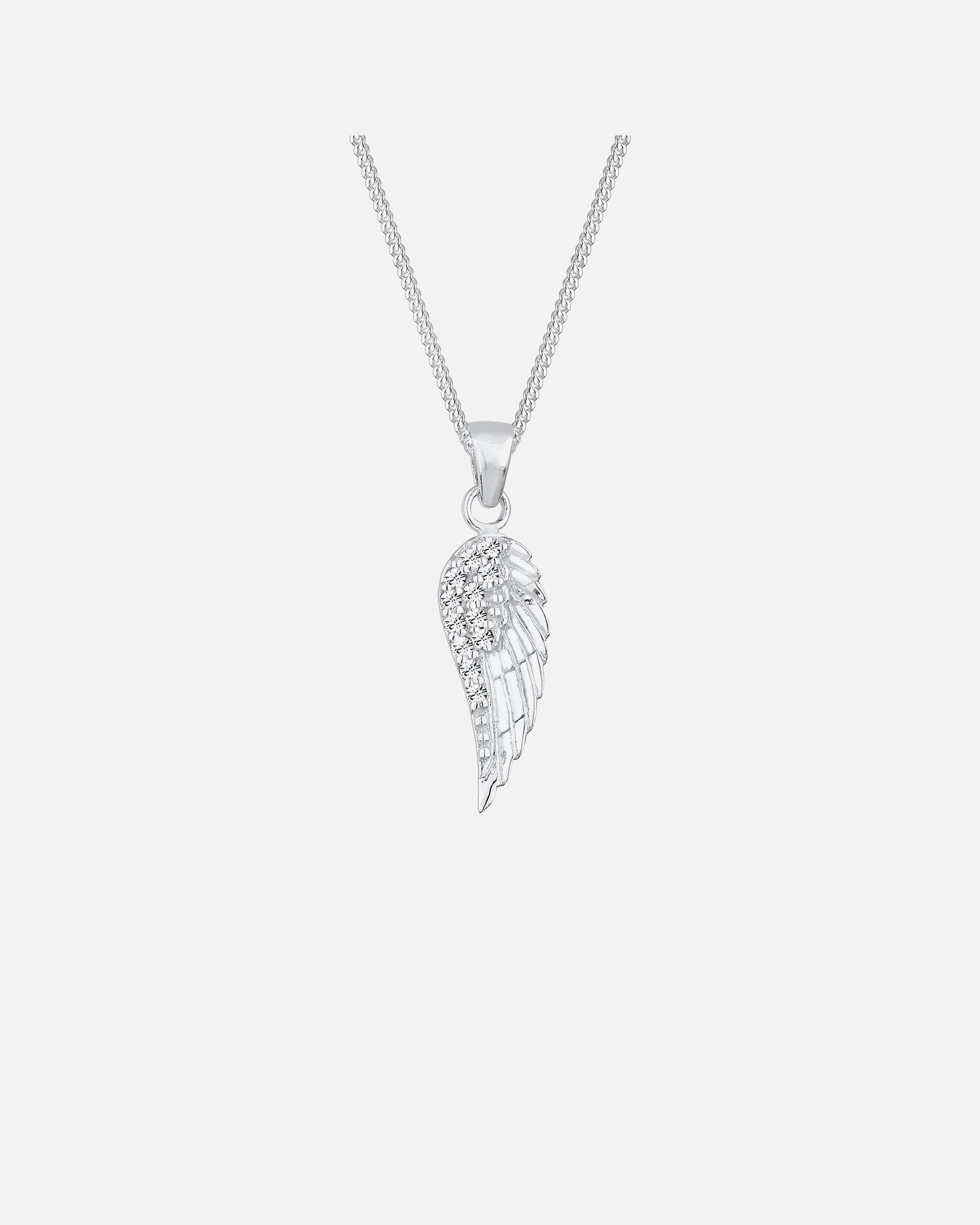 Elli Femmes Pendentif Aile avec Cristaux en Argent Sterling 925