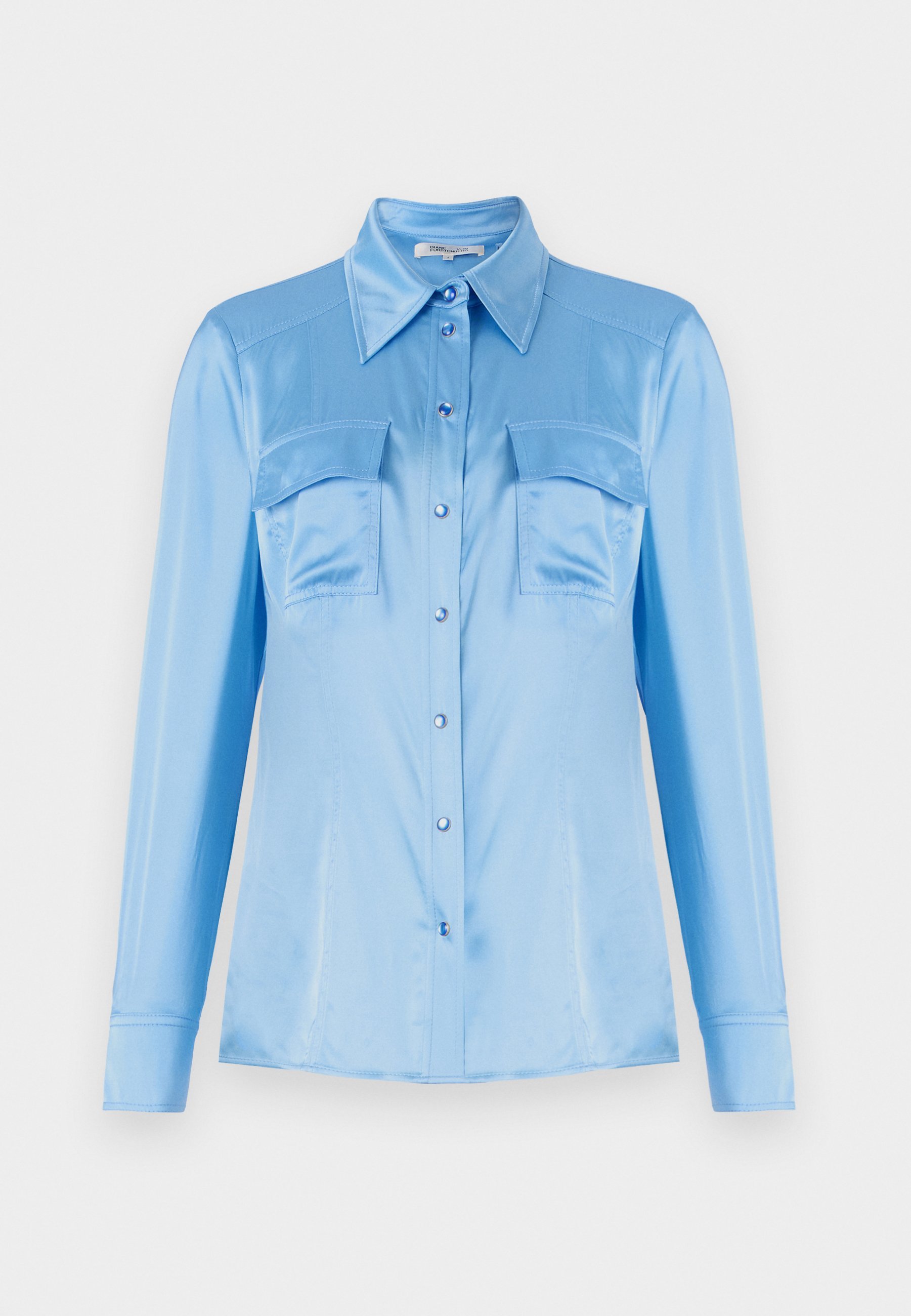 Diane von Furstenberg TONI - Camicetta con bottoni - blu