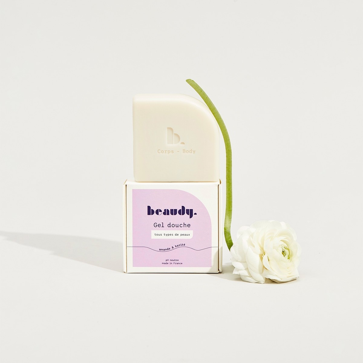 Beaudy Gel Douche Solide - Huiles d'Amande & Beurre de Karité