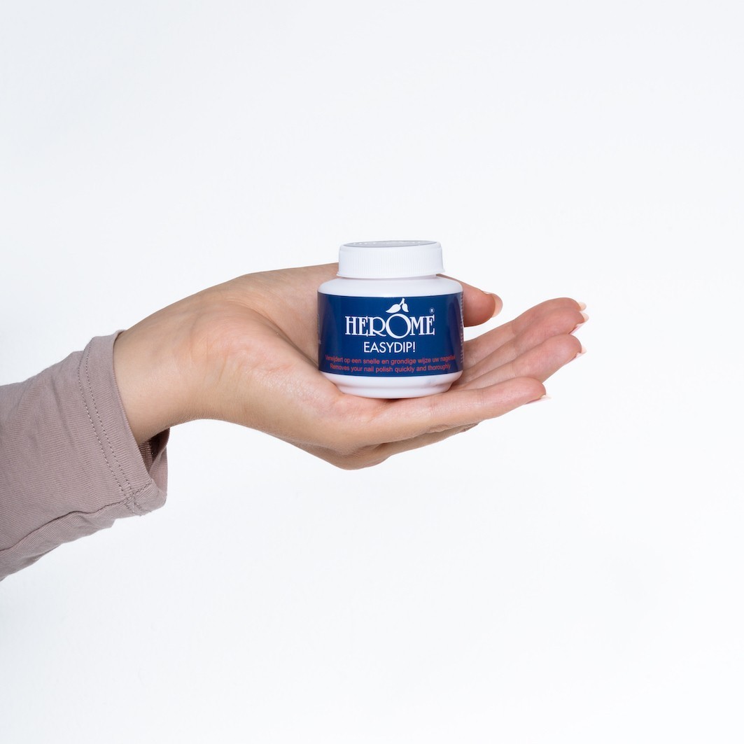 Herome Cosmetics nagu lakas noņēmējs roku kopšanai, viegli iemērcams - EASYDIP CARE REMOVER