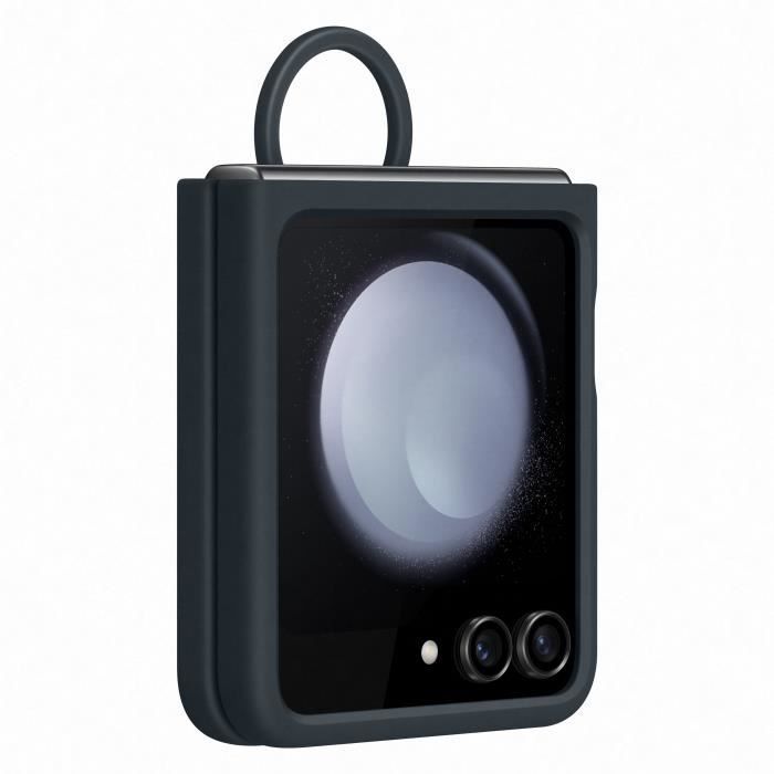 Coque et étui téléphone mobile Samsung Coque silicone avec anneau Z Flip 5 Marine