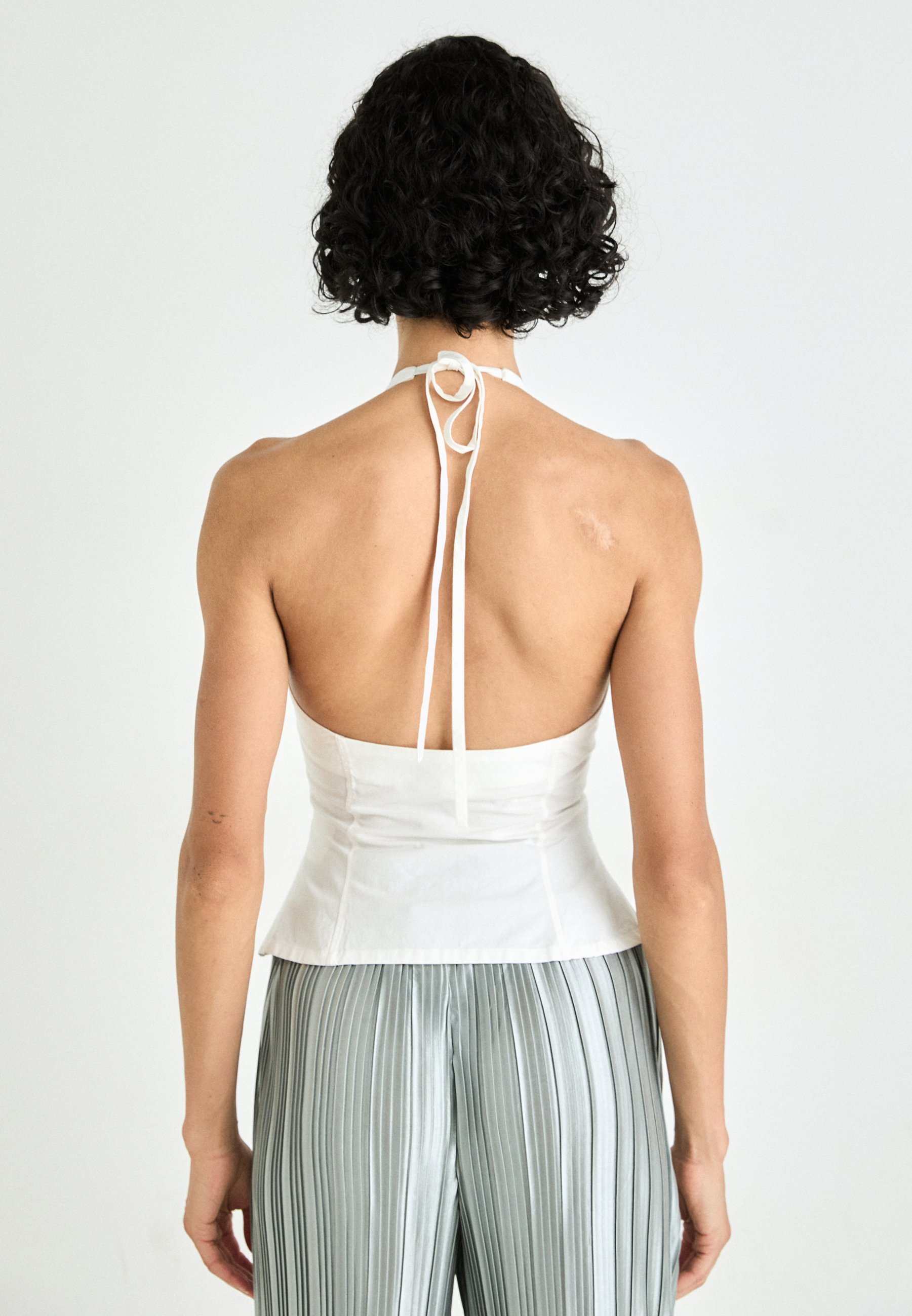 Weekdag FALINE HALTER - Top - wit licht