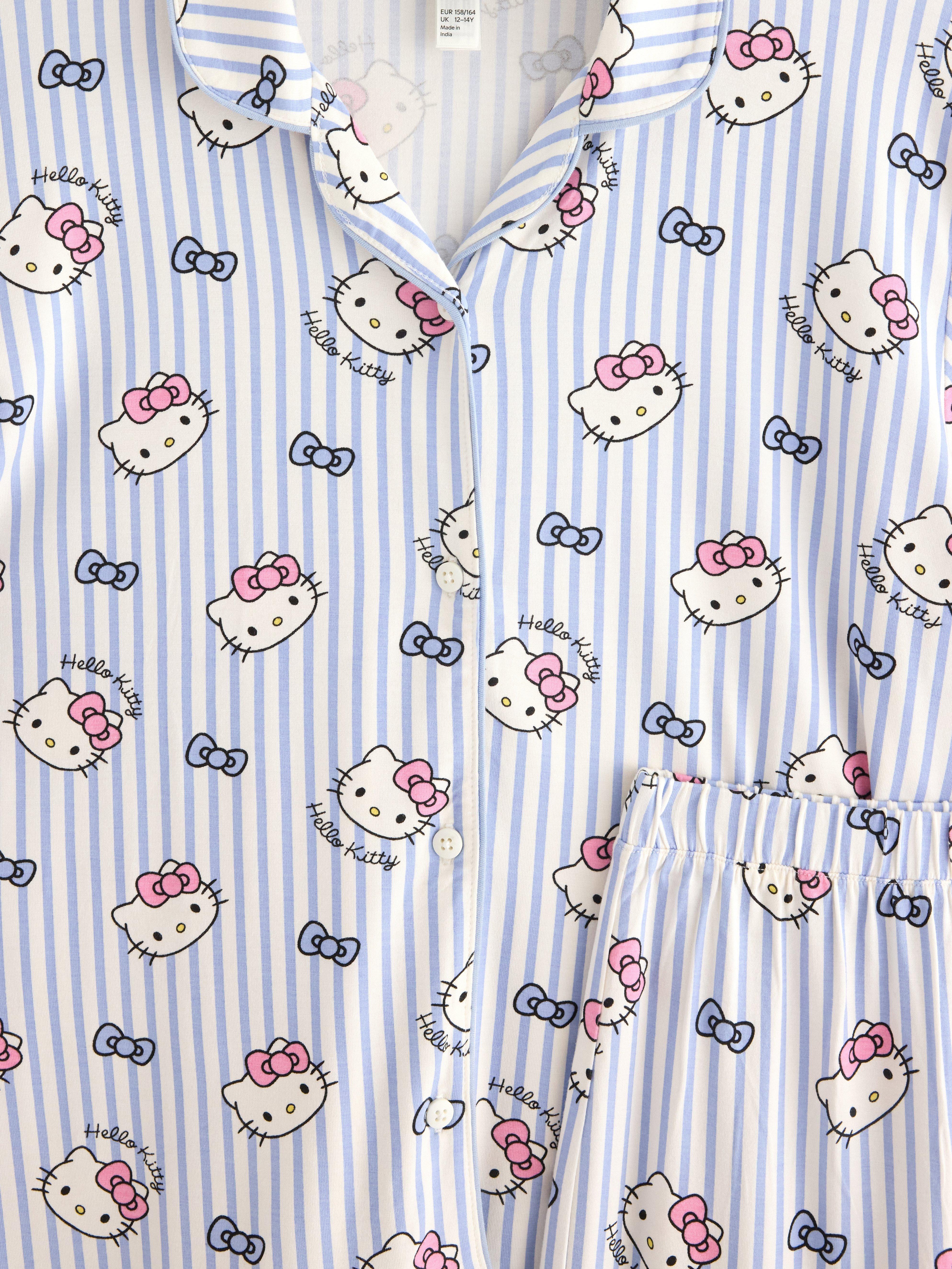 Pyžamo Hello Kitty světle modré