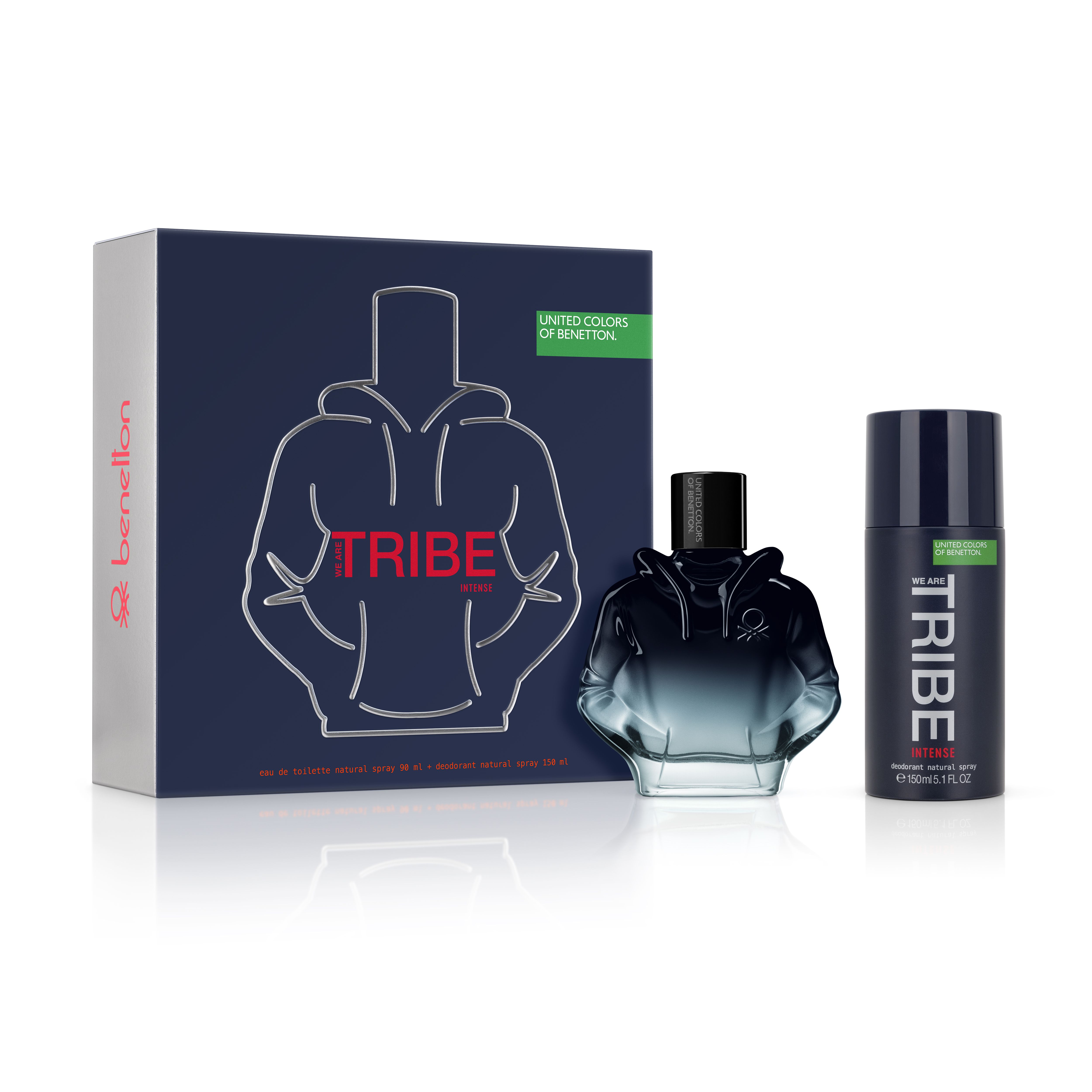 „Tribe Intense“ kvepalų dovanų rinkinys Vyriškų kvepalų dovanų rinkiniai