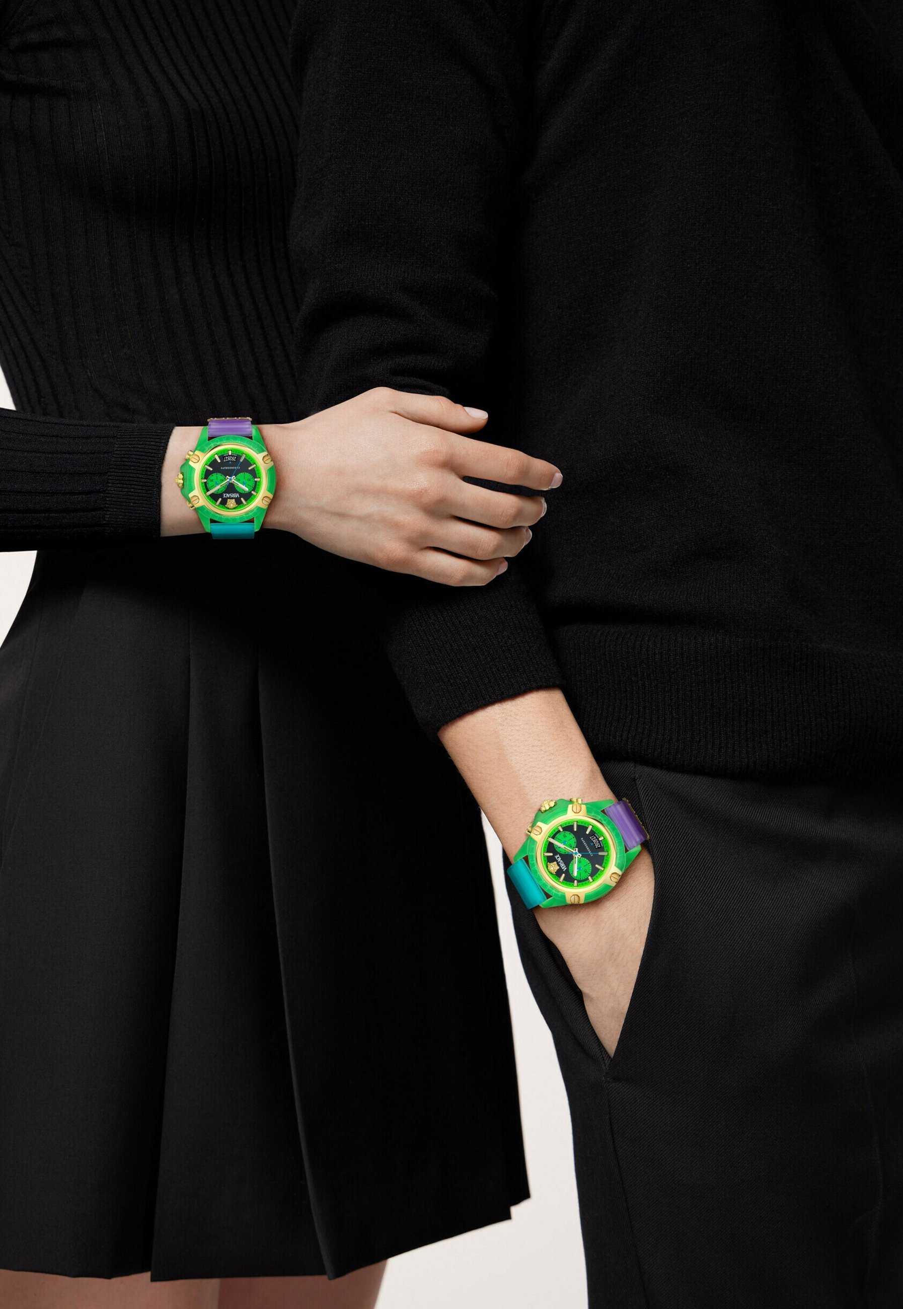 Orologio cronografo Versace ICONA ACTIVE - verde