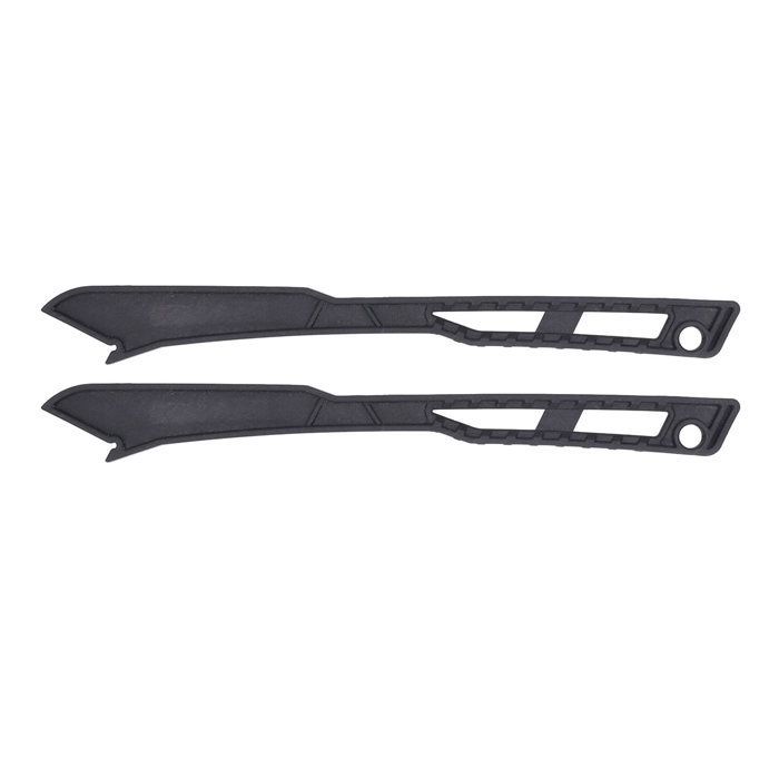 Empujador de seguridad para sierra de mesa, 40 cm de longitud, negro, mango ergonómico para carpintería.