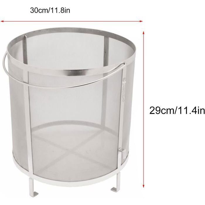 Filtro per luppolo con supporto, filtro per luppolo in acciaio inox per birra fatta in casa, filtro dell'aria multicolore