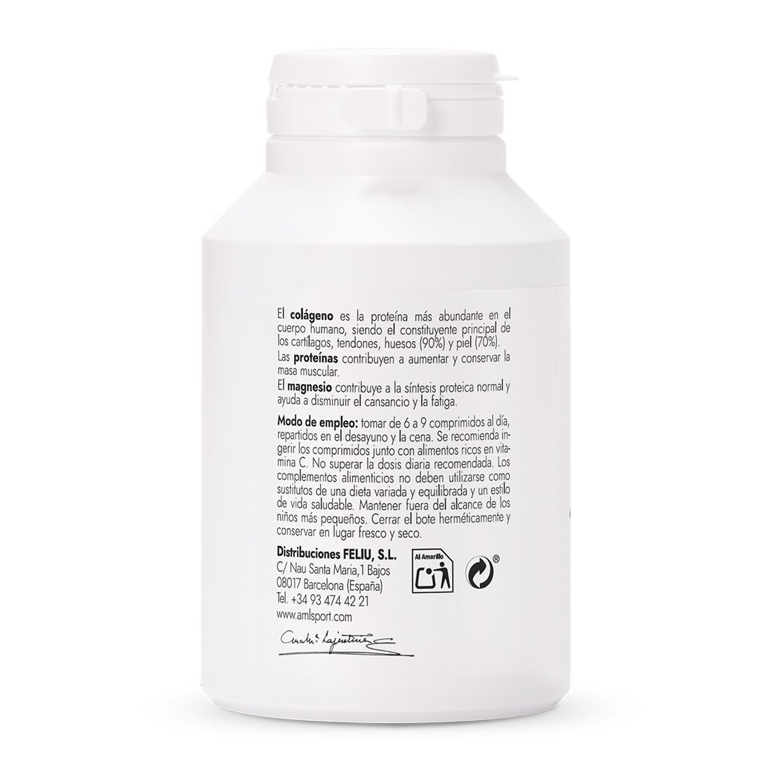 AMLSport kolagenas su magniu Vitaminai ir mineralai