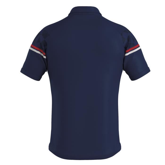 Polo Errea Dominic Junior - Ragazzi - Multisport - Blu navy/Rosso/Bianco - Bambino - Blu - Traspirante