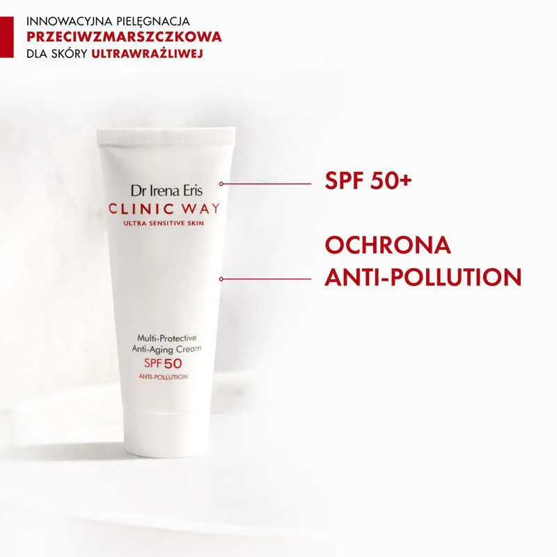 Dr Irena Eris Clinic Way Anti-Pollution Ochronny krem przeciwzmarszczkowy na dzień SPF 50