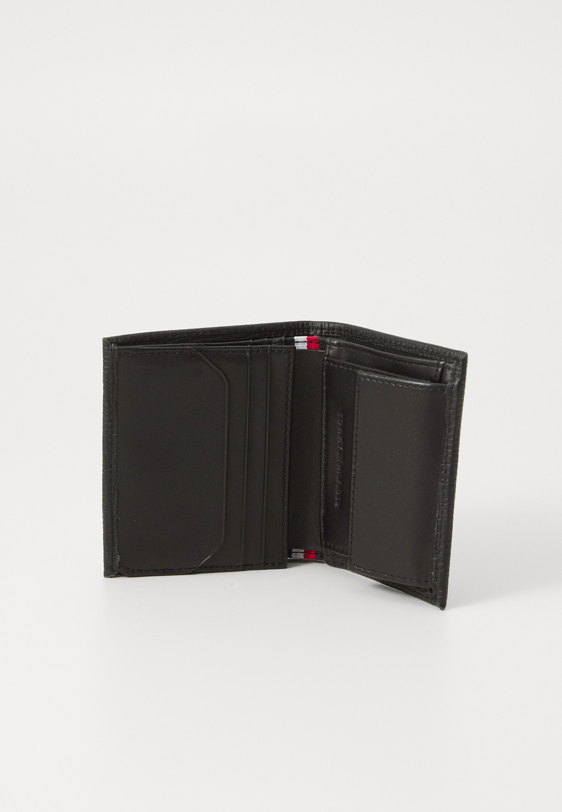 Tommy Hilfiger FLAG TRIFOLD - Portemonnee - zwart