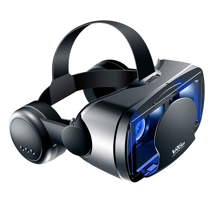 DAM PRO+ Blu-ray Virtual-Reality-Brille. Integrierte Hi-Fi-Kopfhörer, 360°-Panoramaansicht. Kompatibel mit iOS und Android.