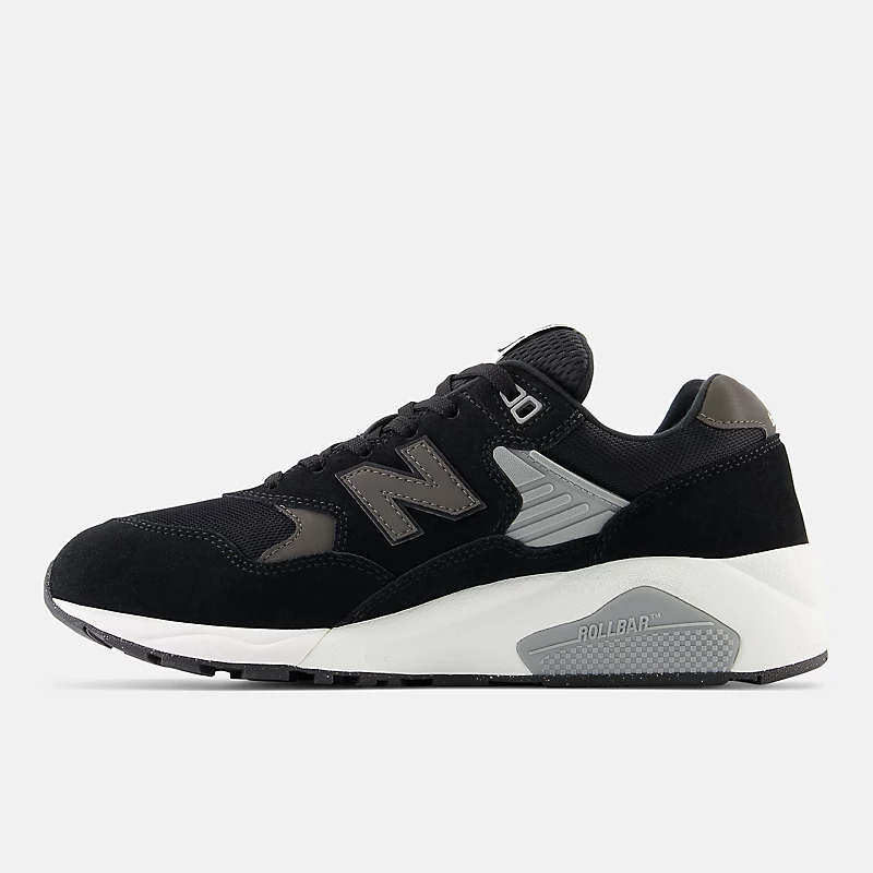 Męskie 580 - czarne z bielą i solą morską