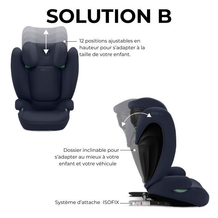 Silla de coche Cbx by Cybex Solution B i-Fix para niños de 3 a 12 años, de 15 a 50 kg y de 100 a 150 cm - Azul