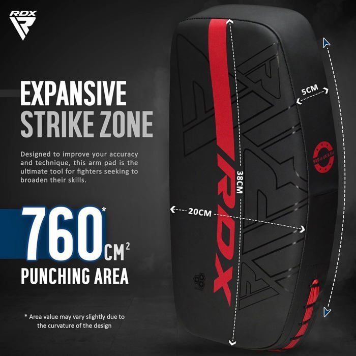 Almohadillas curvas RDX para kickboxing y muay thai con agarre firme para rodillas y codos - Saco de boxeo