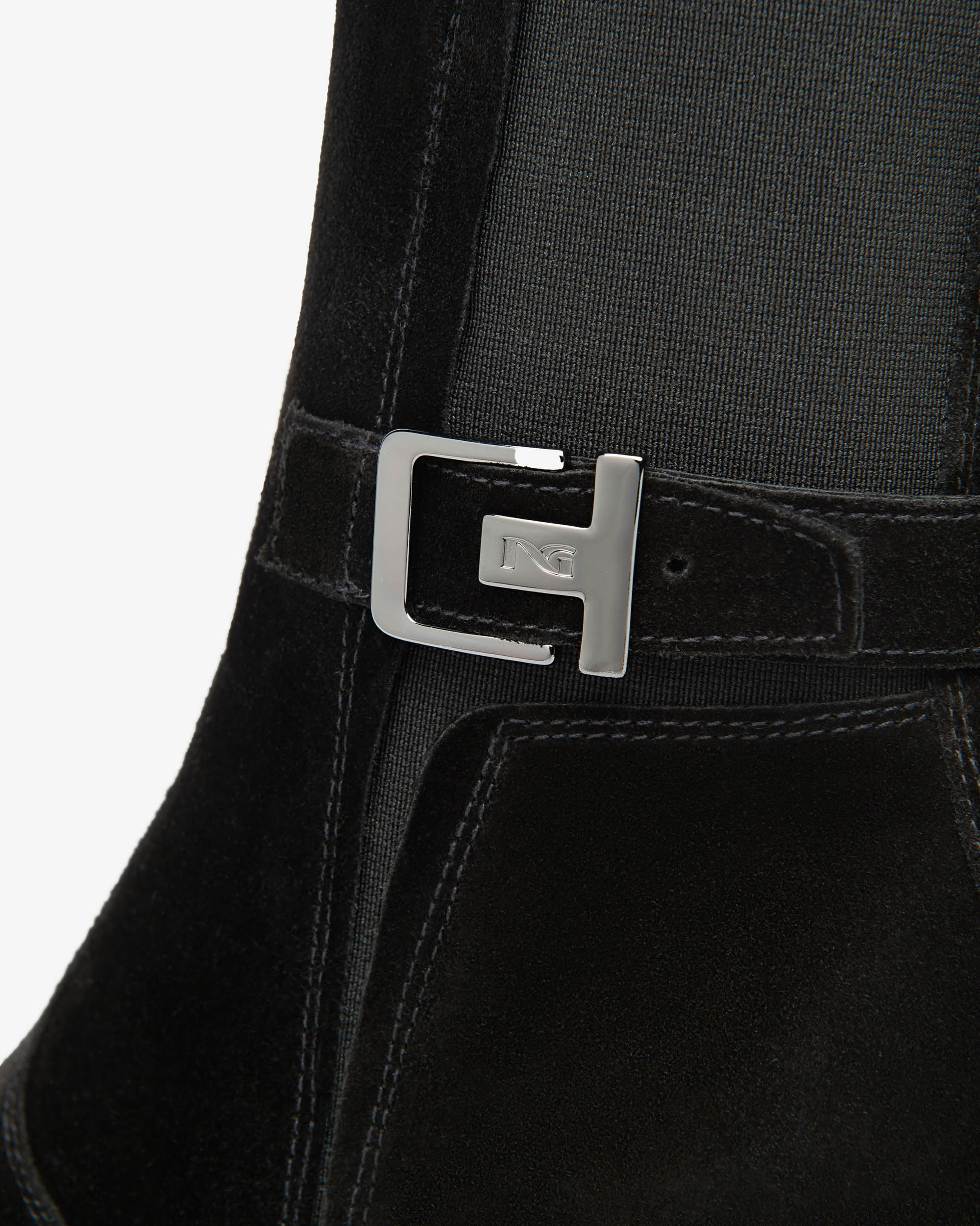  Damen-Ankle-Boots aus Wildleder und Stoff