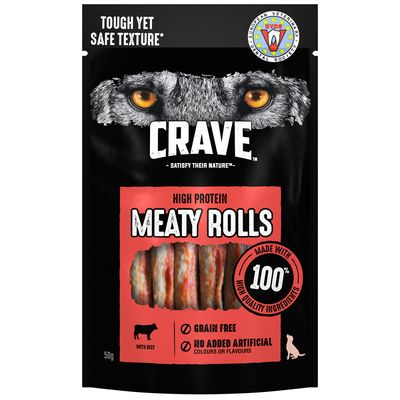 CRAVE - Snack per cani ad alto contenuto proteico con carne di manzo
