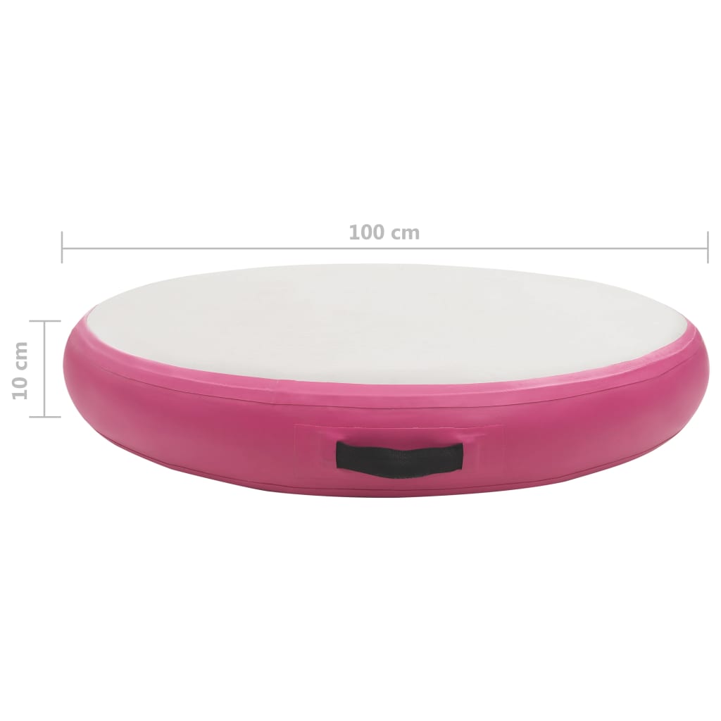 Vidaxl felfújható tornaszőnyeg és pumpa 100x100x10 cm