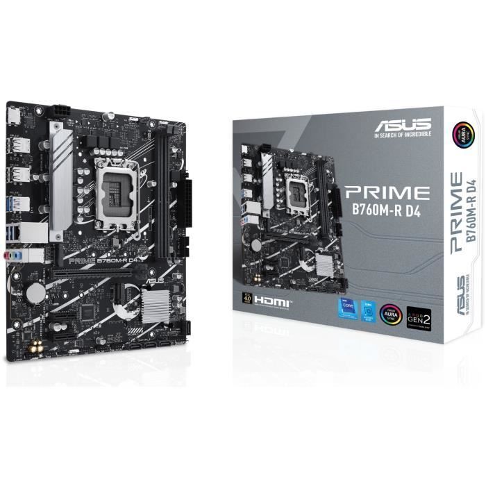 Scheda madre - ASUS - PRIME B760M-R D4 - Intel B760 LGA 1700 micro ATX
