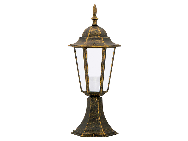 Lampa stojąca ogrodowa Liguria 42,5 cm aluminiowa patynowa
