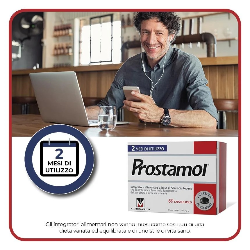 PROSTAMOL Prostamol 60 cápsulas blandas Complemento alimenticio para la próstata y el tracto urinario