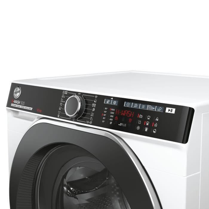HOOVER HWP 610AMBC/1-S Voorlader wasmachine - 10 kg - Inductie - 1600 tpm - Energieklasse A - Met snoer - Stoom - Wit