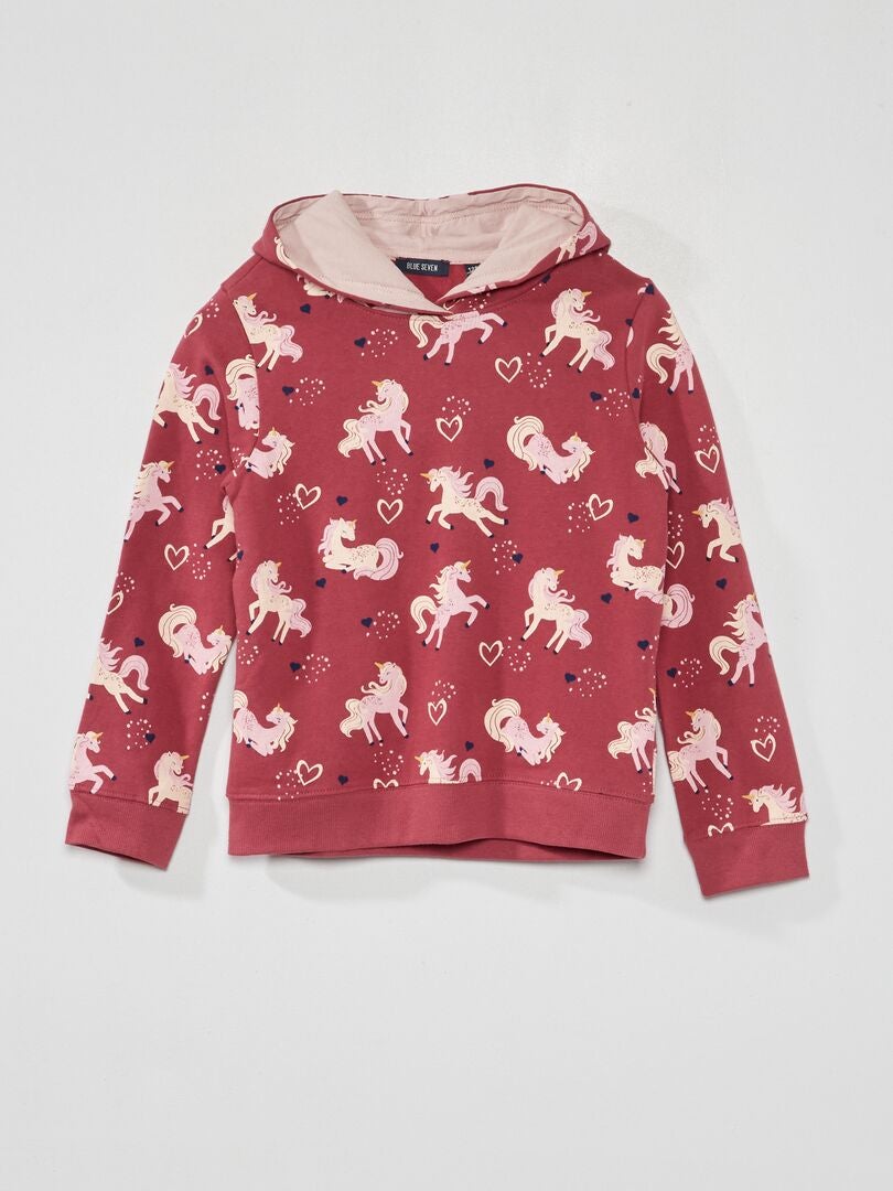 Fleece hoodie - ROOD