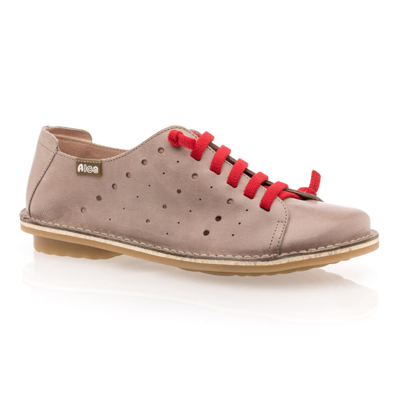 Zapatos de mujer marrones con cordones / Zapatos Derby