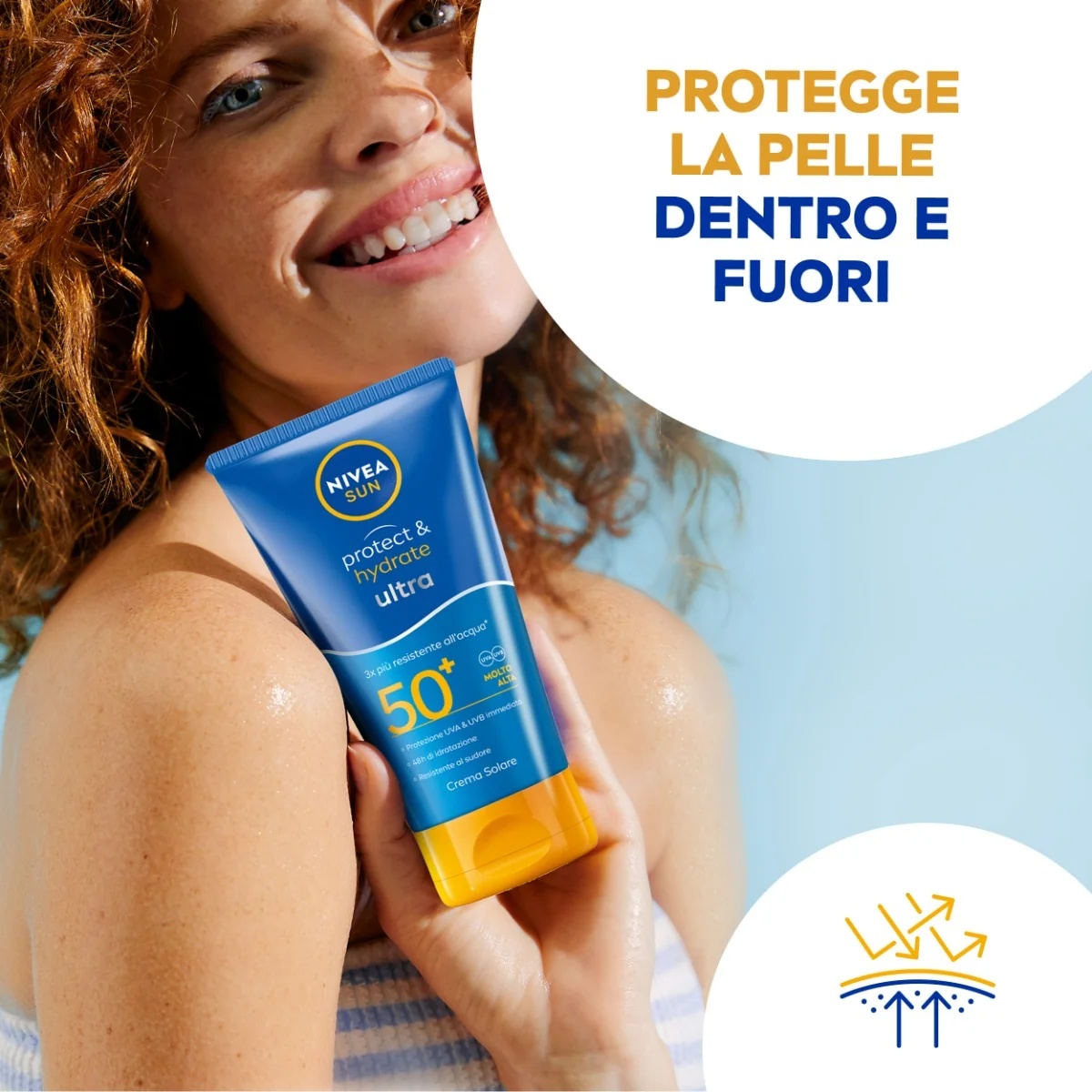 NIVEA Nivea Sun Protect & Hydrate Ultra 150 ml Ultra-resistenter, wasserfester Sonnenschutz