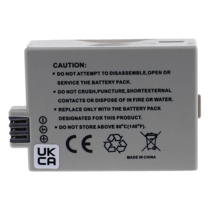 EXTENSILO 2x Batterie compatible avec Canon EOS 1000D, 450D, 500D, Digital Rebel XSi, Kiss X3, Kiss F, Kiss X2 appareil photo