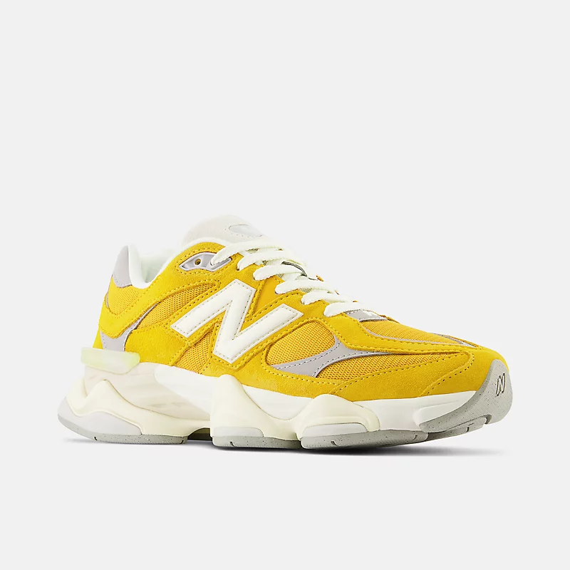 Unisex 9060 - Varsity Gold met Rain Cloud en Angora