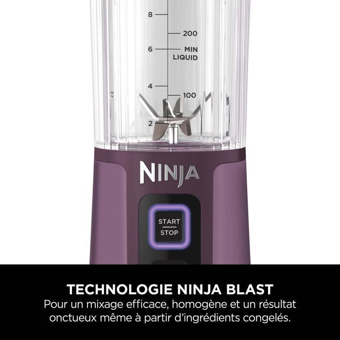 Ninja Blast draagbare blender - BC151EUPR - 530 ml kom - 2 uur batterijduur - Draadloos - BPA-vrij - Paars