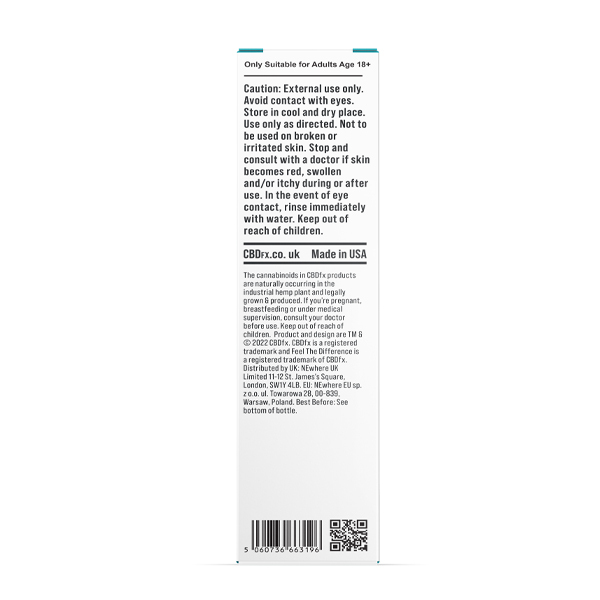 CBDfx Izom- és Ízületi Hűsítő Krém - 3000 mg CBD | Egészség | Superdrug