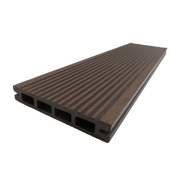 Prima Zellverbund-Terrassendiele – L: 220 cm – B: 12 cm – T: 19 mm – Schokoladenbraun