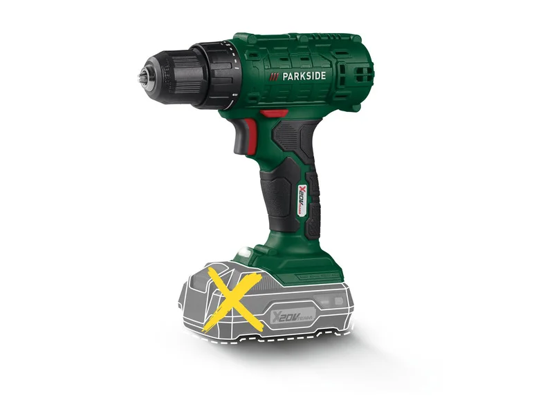 Furadeira/Parafusadeira sem fio PARKSIDE® PBSA 20-Li A1, 20 V